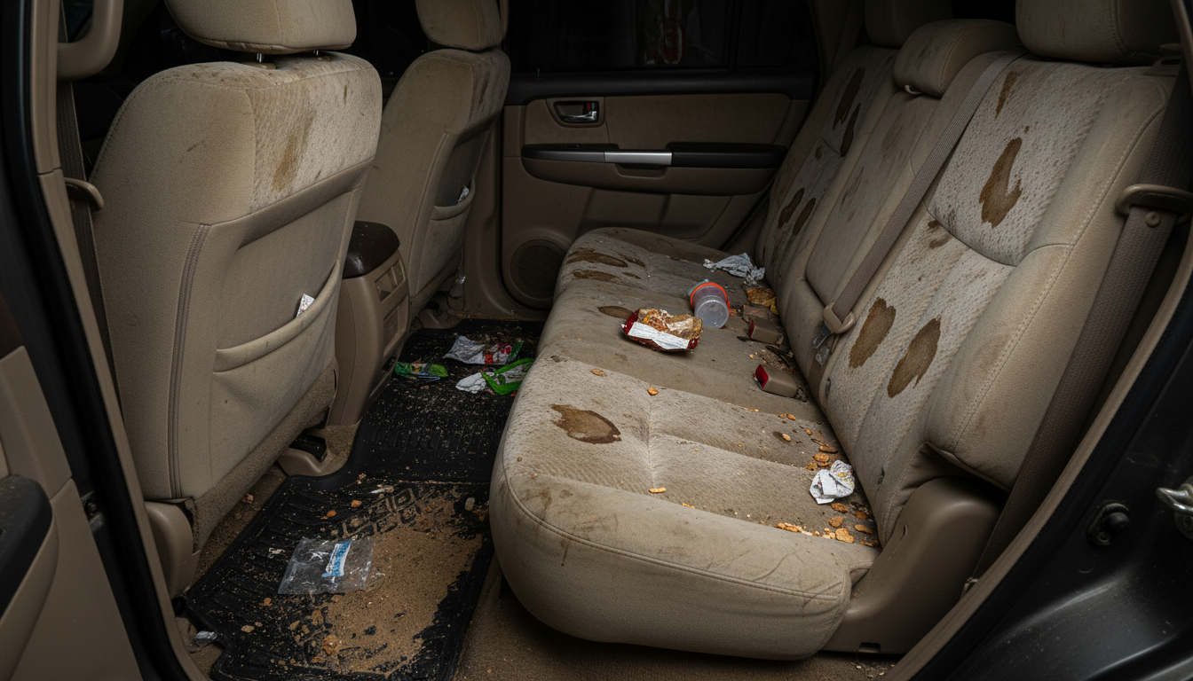 Interior before cleaning